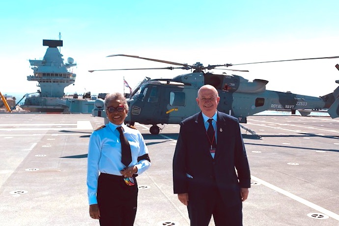 Affiliation visit to HMS PRINCE OF WALES