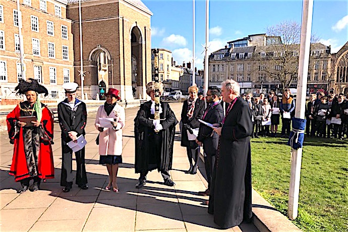 Flag raising for Commonwealth Day