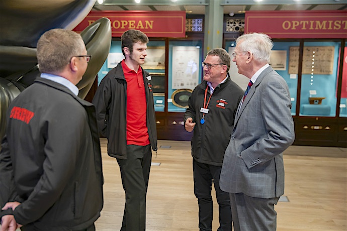 Ryan Sanders, nominated as VisitEngland's Tourism Superstar for 2019, is presented to HRH