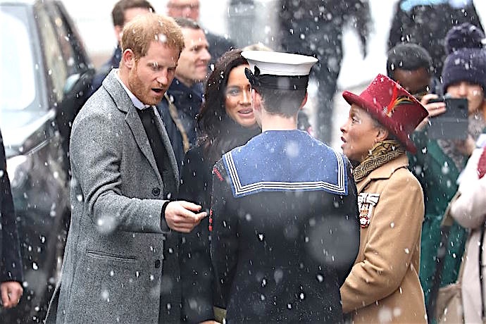 What a snowy welcome to Bristol (Credit Daily Mail)